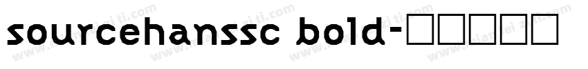 sourcehanssc bold字体转换